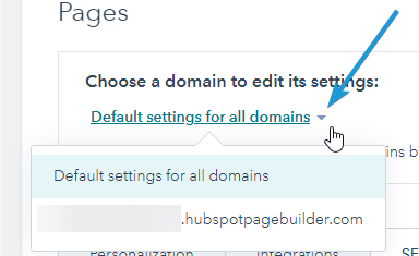 Website Pages Settings HubSpot