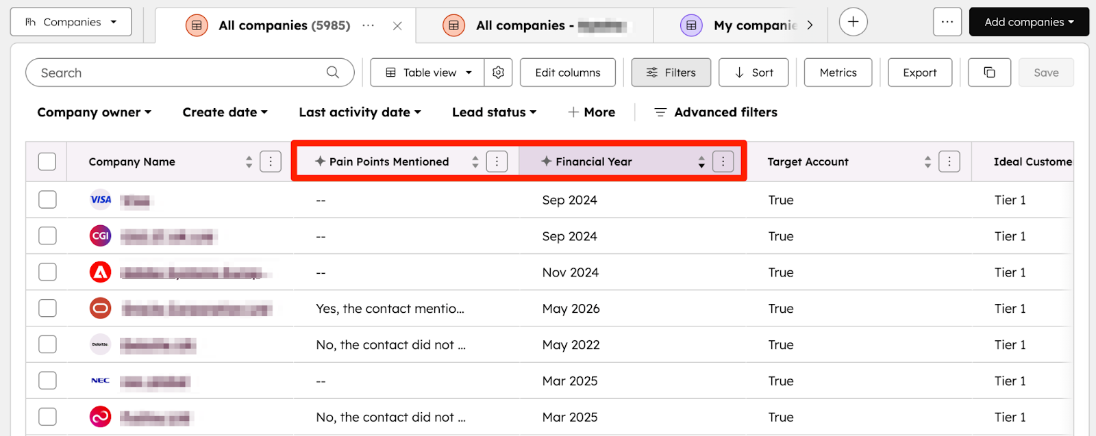 HubShots HubSpot Smart Property Pain Points Example