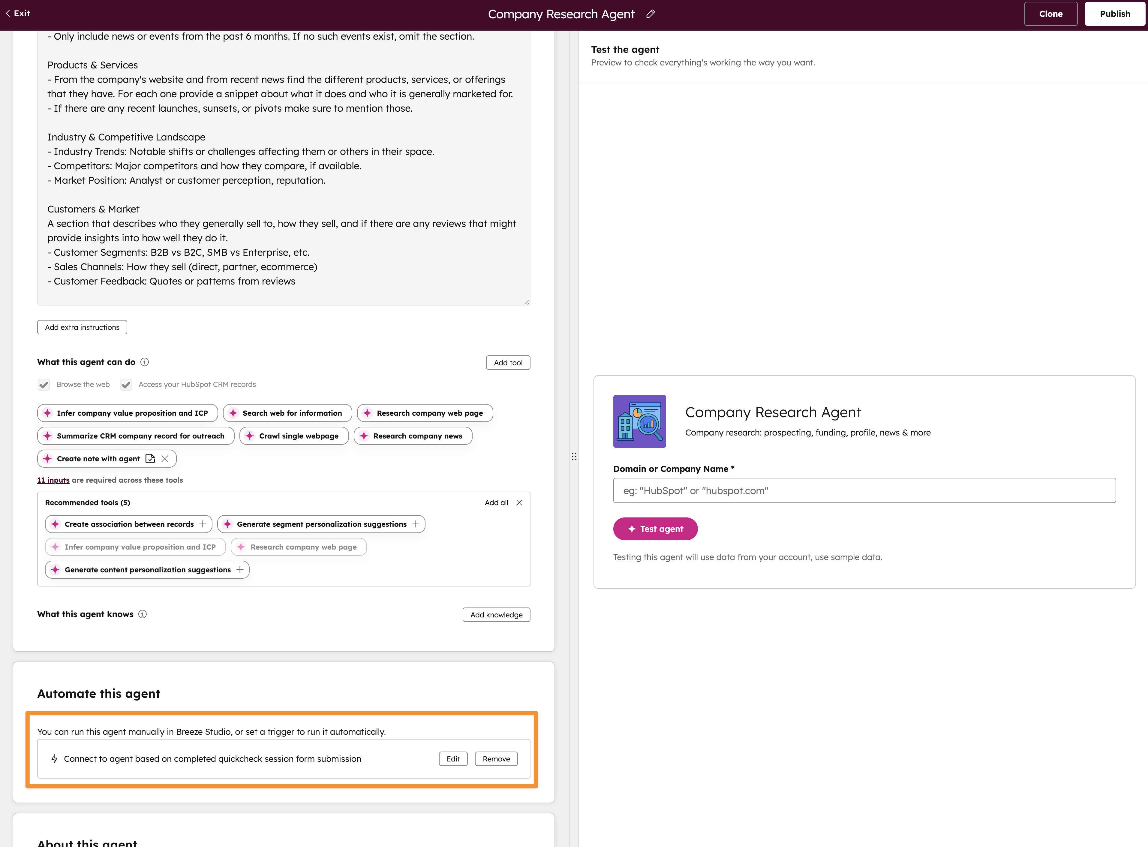 HubSpot Company Research 2