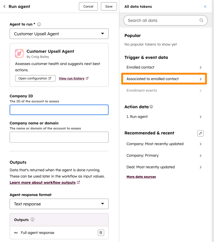 HubSpot workflow agent 3