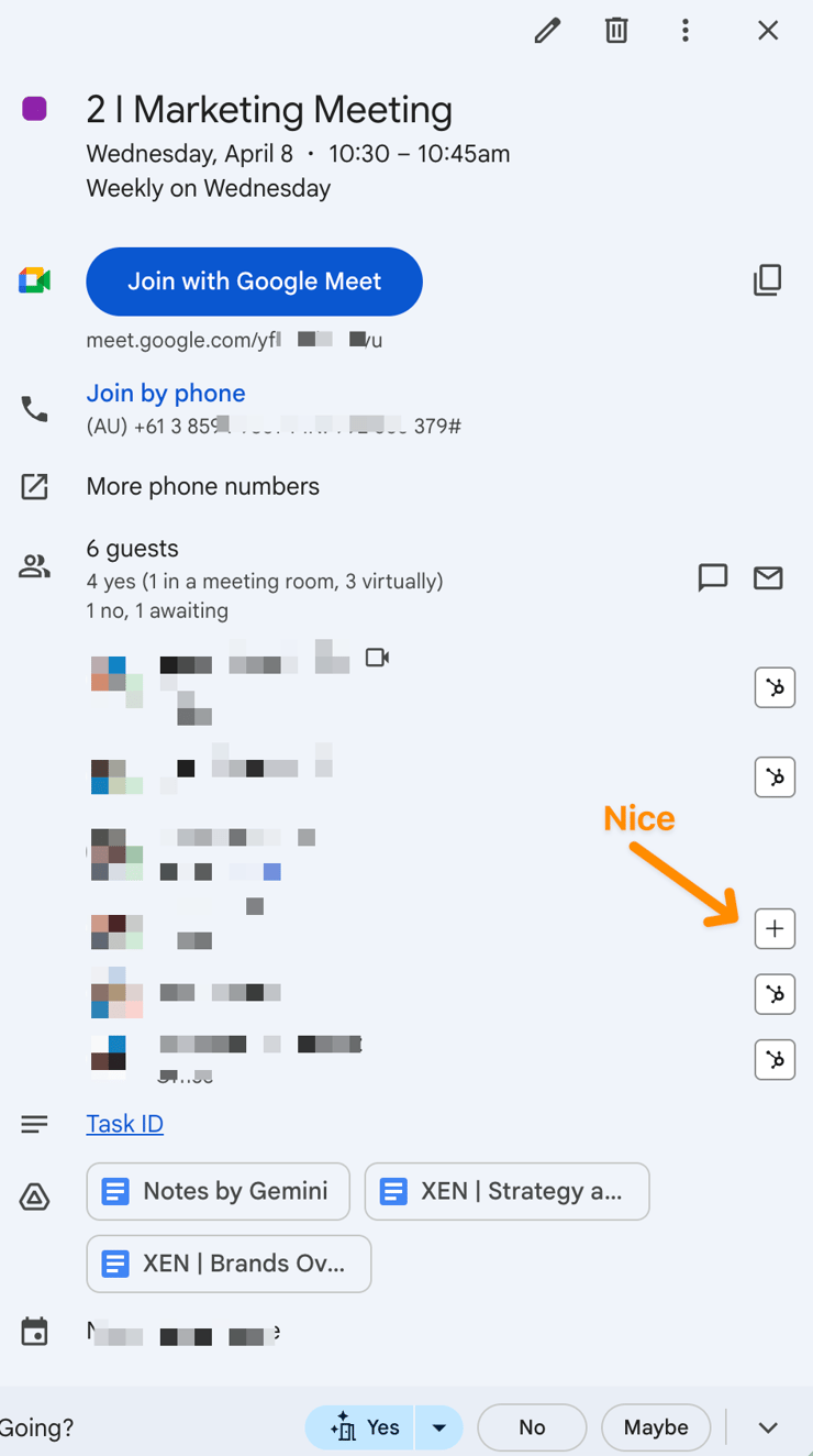 HubSpot Google Calendar Meeting Tip 1