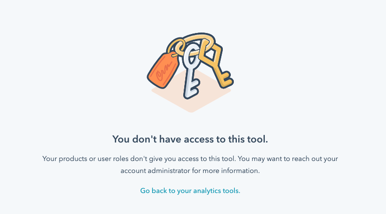 Permissions required HubSpot