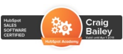 HubSpot Sales Software Certified - Craig Bailey