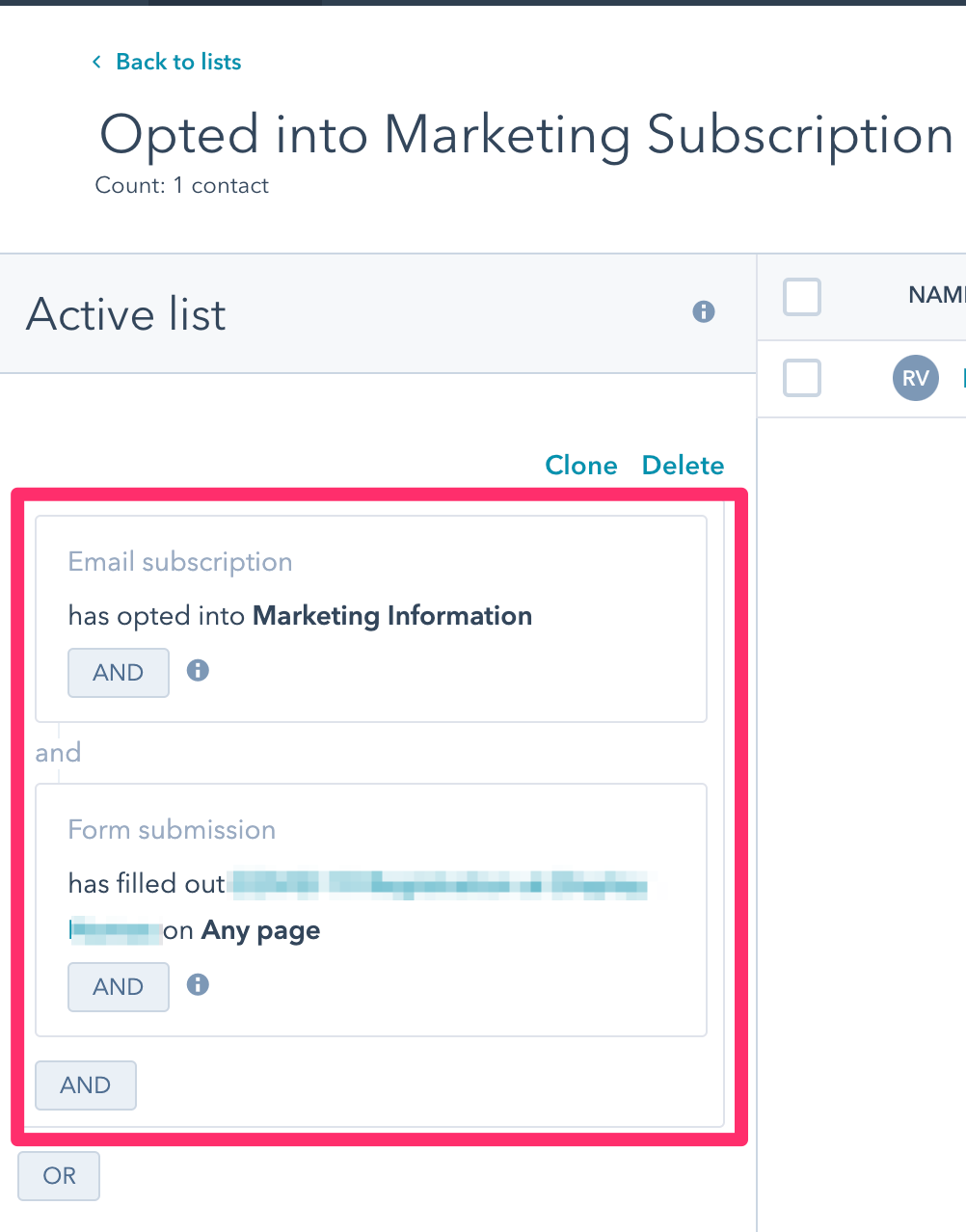 Opted into Marketing Subscription  COVID 19    Lists