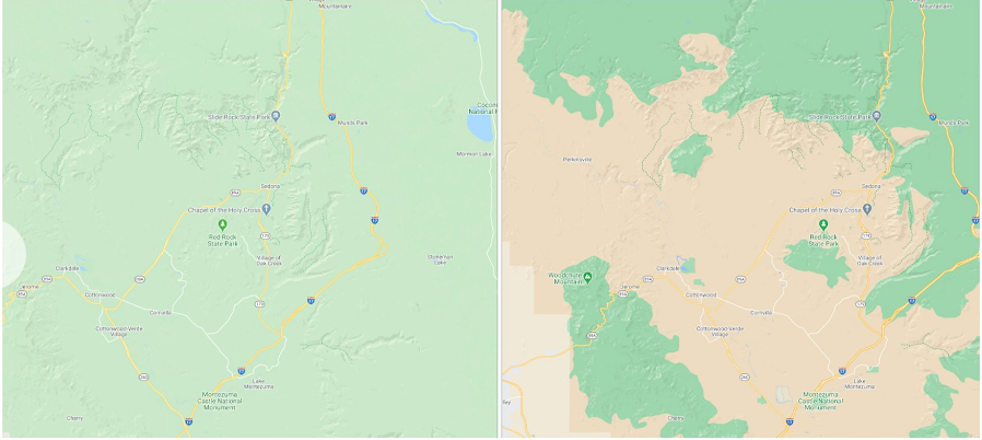 google maps arizona