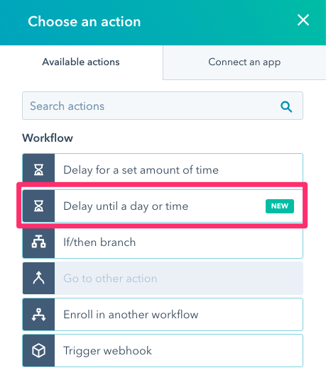 hubspot workflow action delays