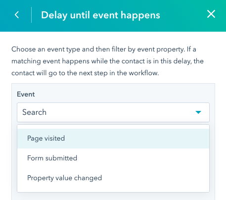 hubspot workflow delay event action
